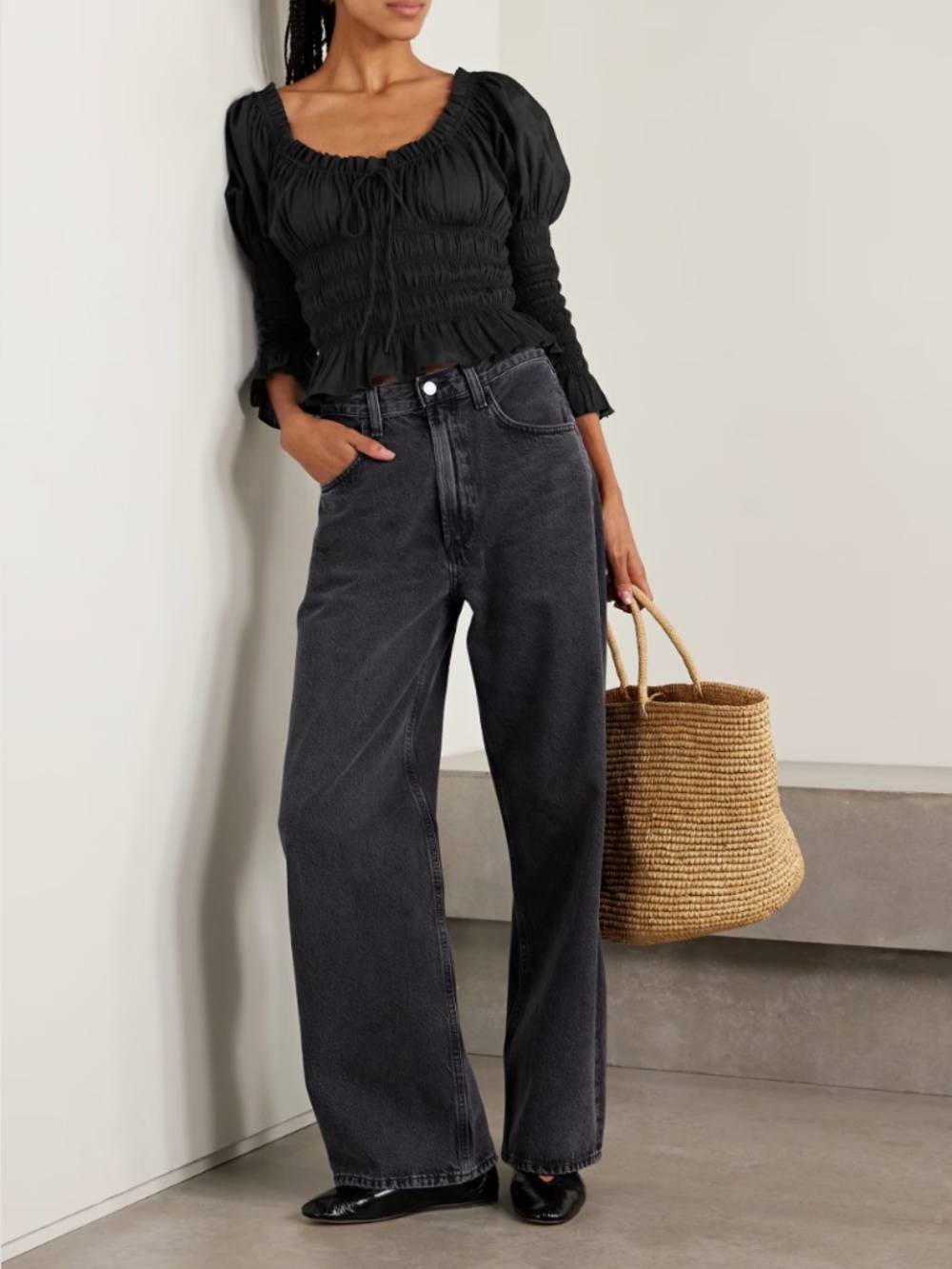 Doen - Baptista Top - Black - Small - NWT